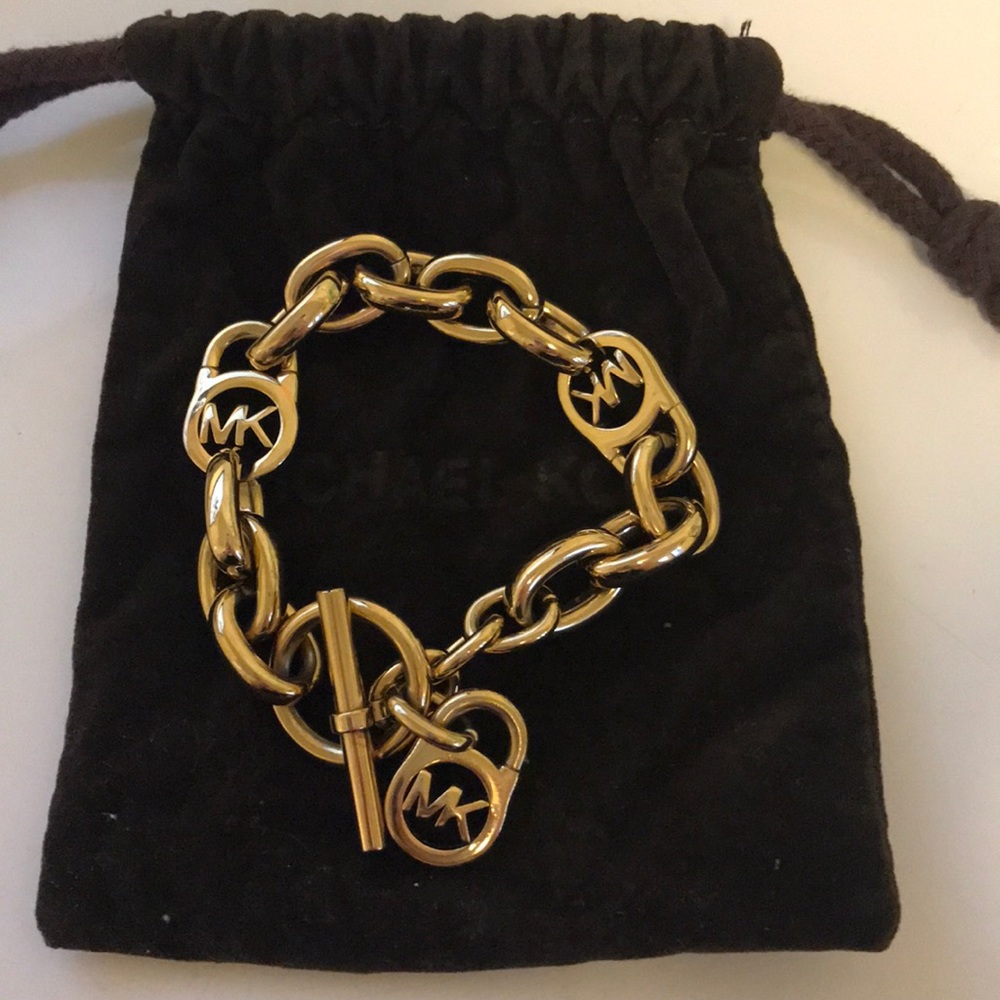 MK gold bracelet